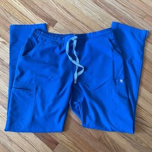 Figs Yola Skinny Scrub Pants Royal Blue - Size M